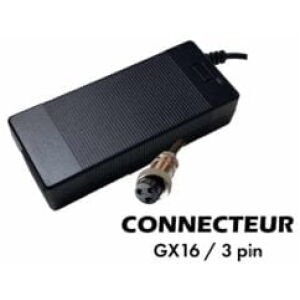 Chargeur trottinette électrique 67.2V 2A (connecteur GX16-3p)
